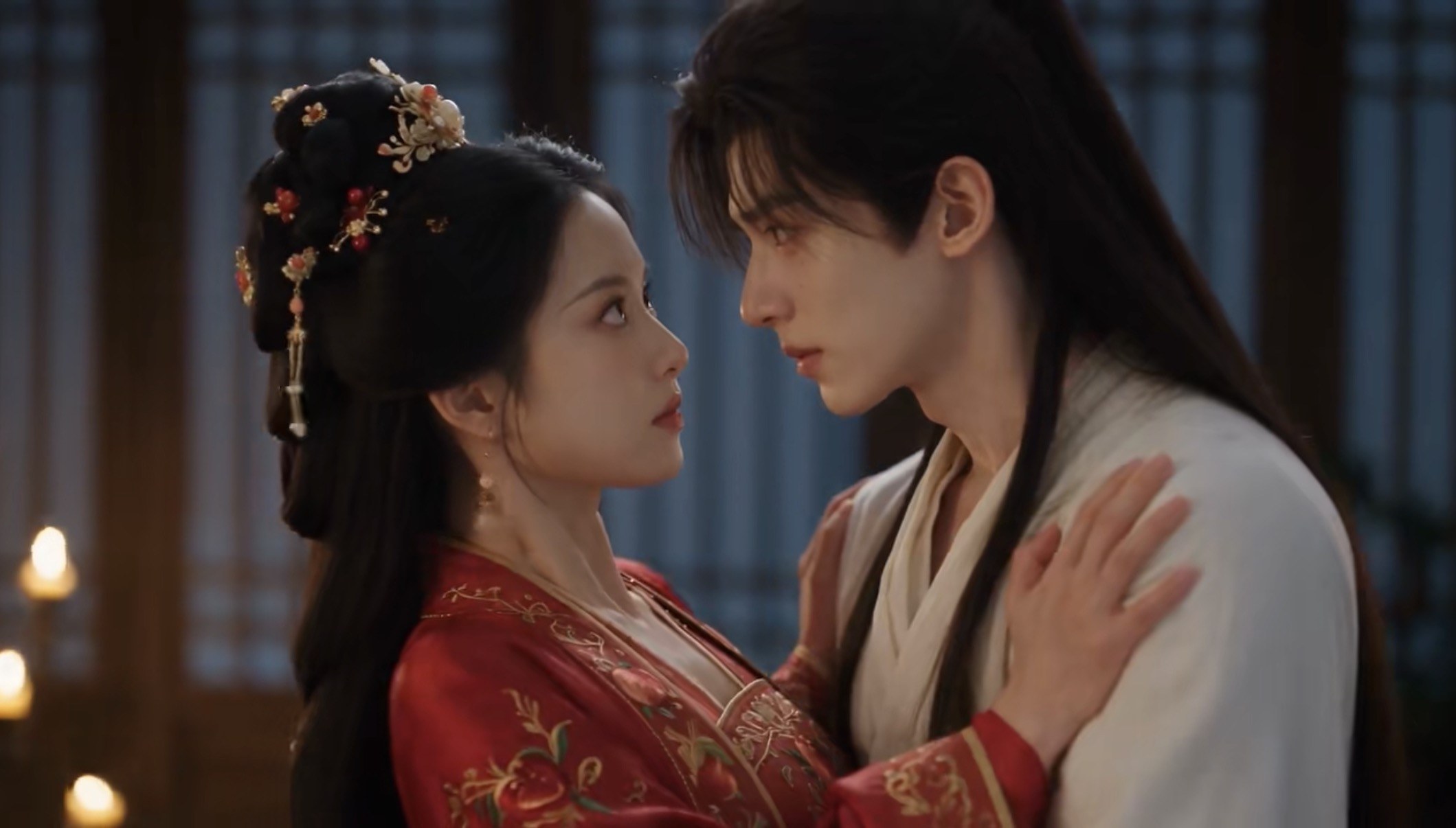 Two characters in a close scene